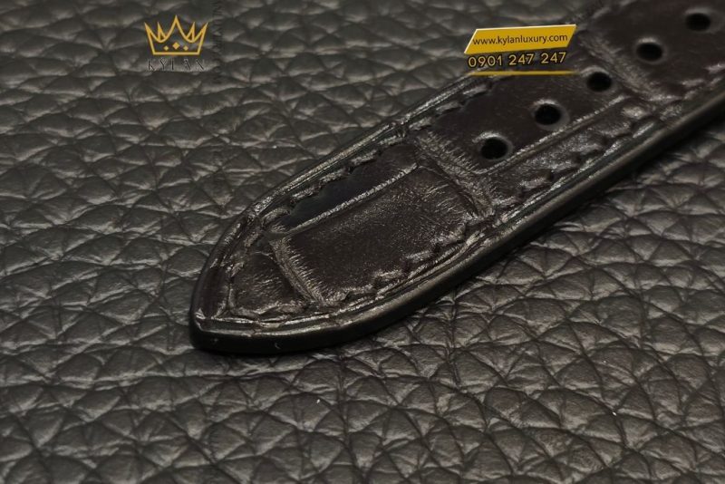 Dây da Rolex đen – nâu sẫm