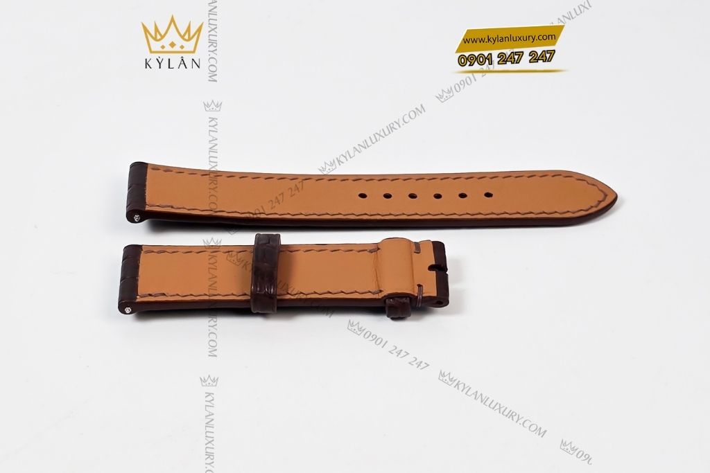 Kỳ Lân Luxury day da rolex den nau sam 4 Dây da Rolex đen – nâu sẫm