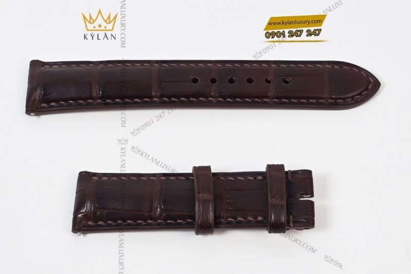Dây da Rolex đen – nâu sẫm