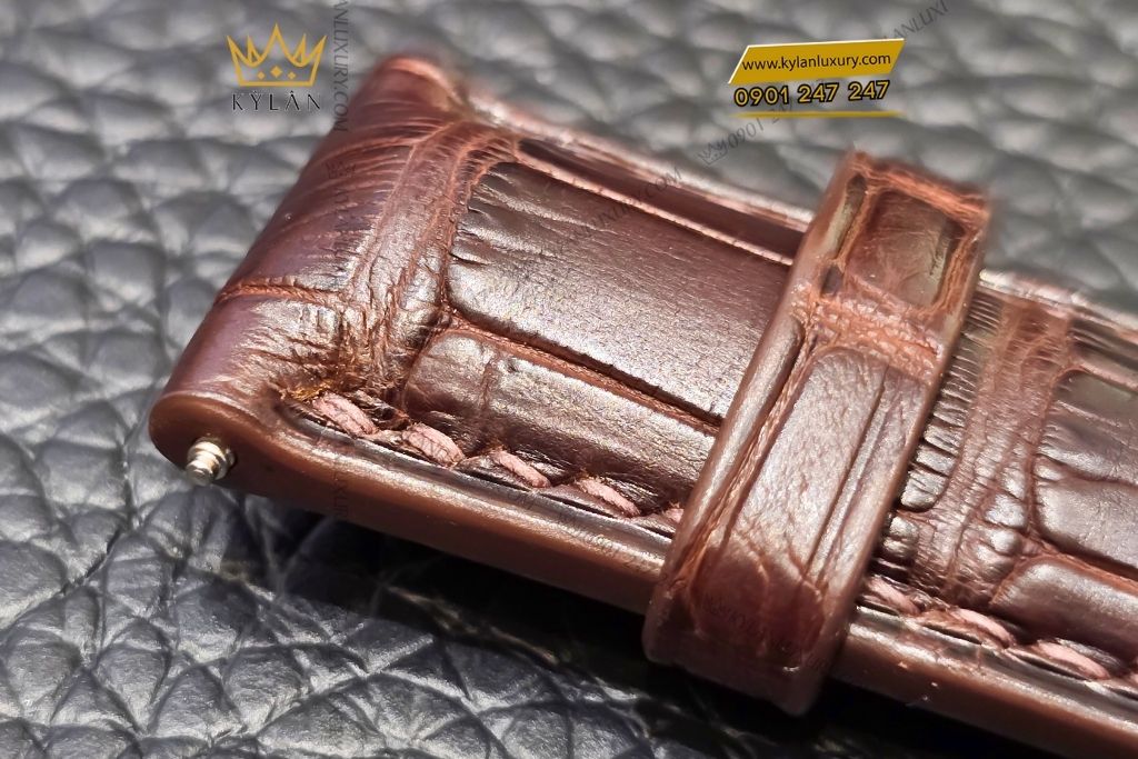 Kỳ Lân Luxury day da rolex den nau sam 9 Dây da Rolex đen – nâu sẫm