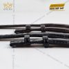 Dây đồng hồ da cá đen – nâu sẫm