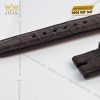 Dây đồng hồ da cá đen – nâu sẫm