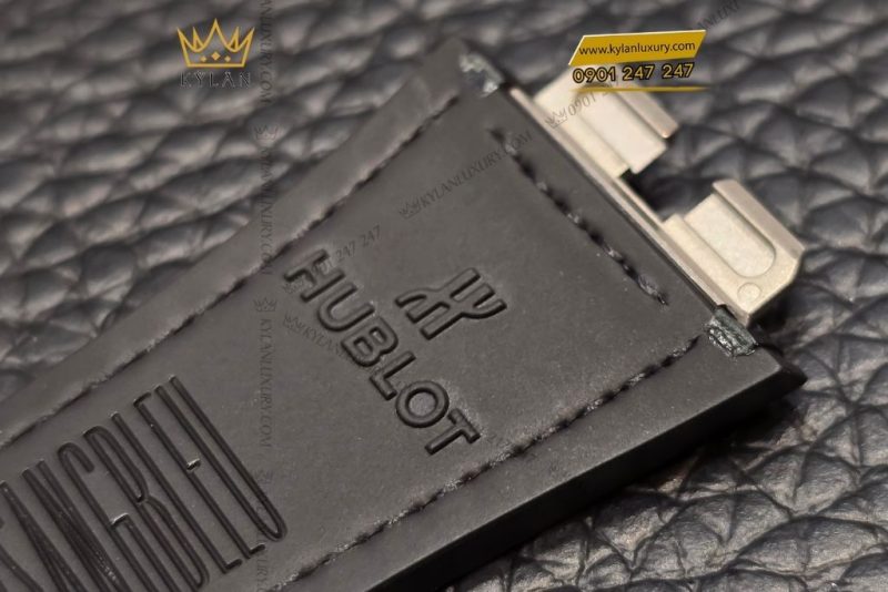 Dây đồng hồ Hublot đen bóng