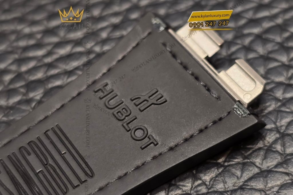 Kỳ Lân Luxury day dong ho hublot den bong 5 Dây đồng hồ Hublot đen bóng