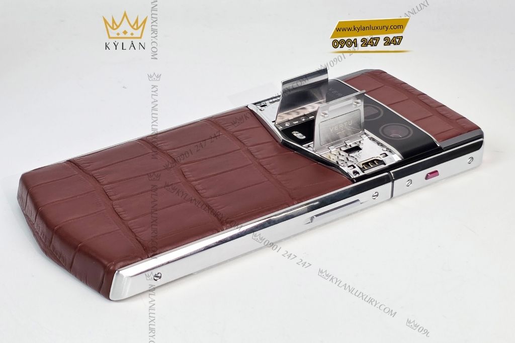 Kỳ Lân Luxury dien thoai vertu agent q amber brown 1tb 12 Điện thoại Vertu Agent Q Amber Brown 1TB