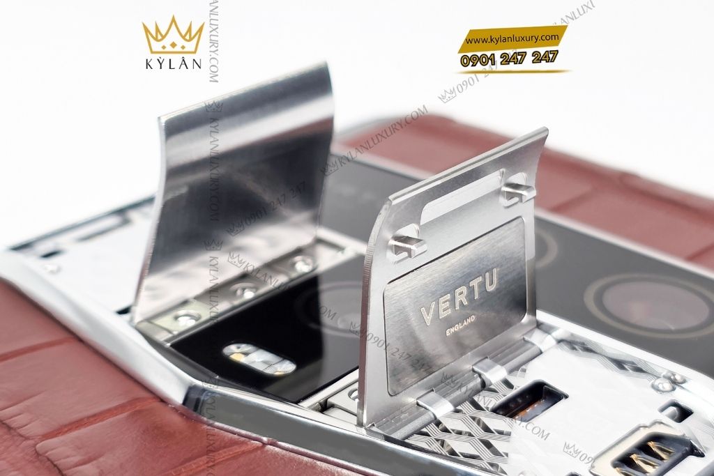 Kỳ Lân Luxury dien thoai vertu agent q amber brown 1tb 14 Điện thoại Vertu Agent Q Amber Brown 1TB