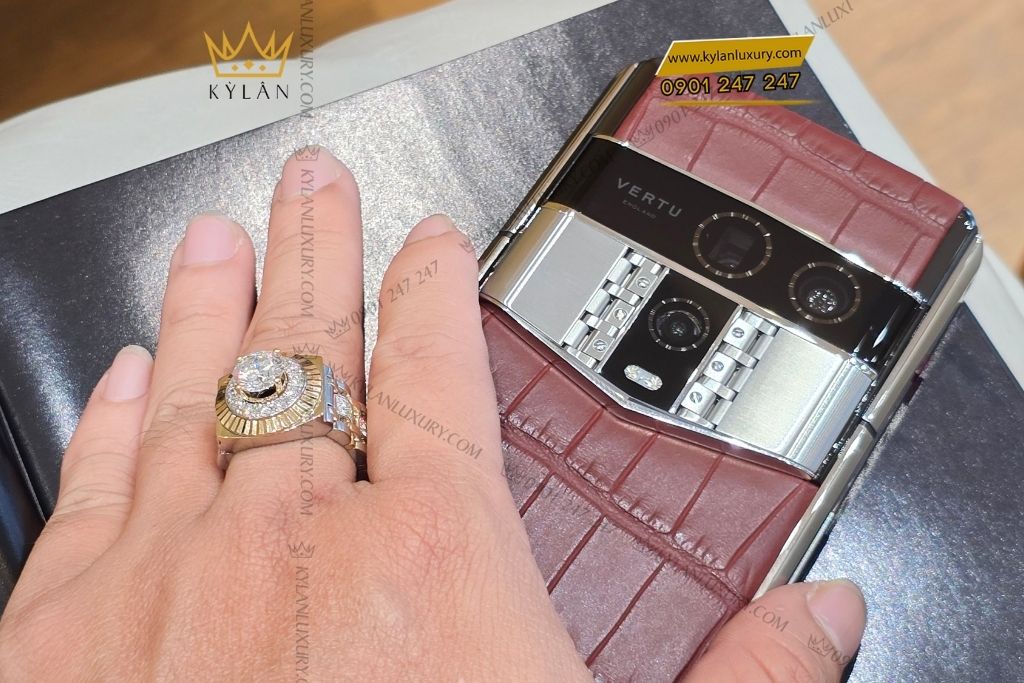 Kỳ Lân Luxury dien thoai vertu agent q amber brown 1tb 15 Điện thoại Vertu Agent Q Amber Brown 1TB