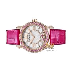 Đồng hồ Chopard Happy Sport Joaillerie kim cương sapphire hồng 274891-5028