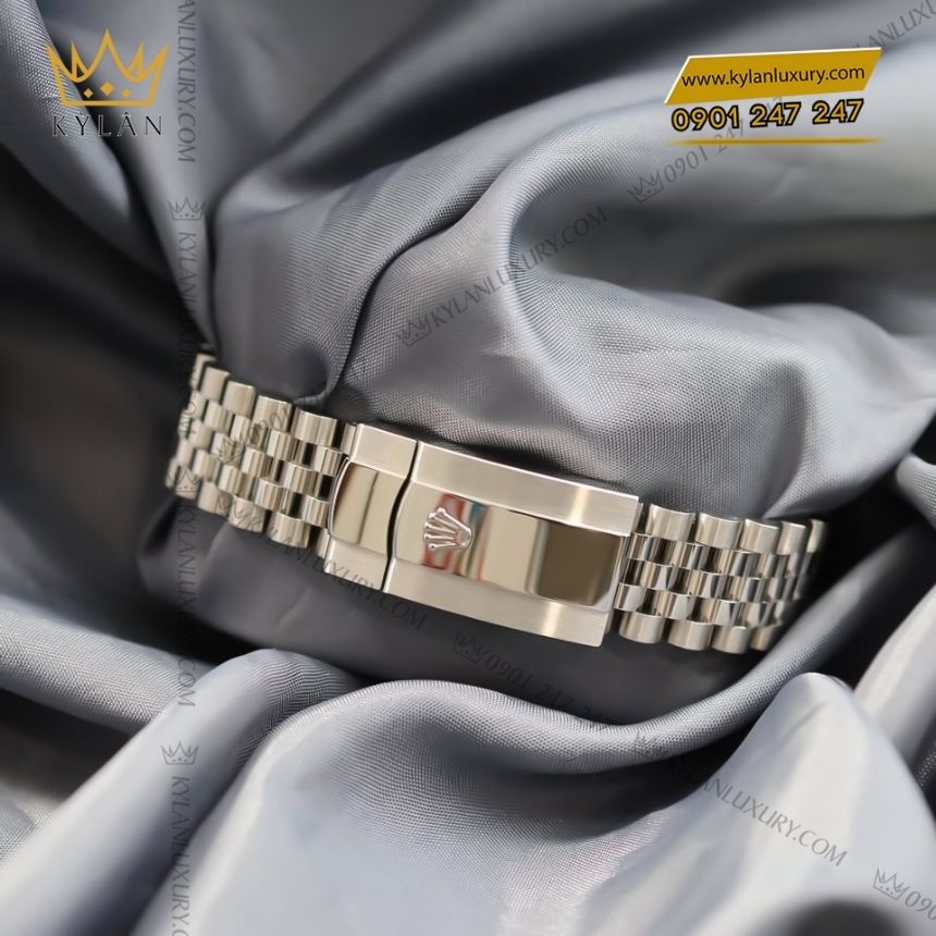 Kỳ Lân Luxury dong ho rolex datejust 41 126334 0004 5 Đồng hồ Rolex Datejust 41 mặt số bạc 126334-0004