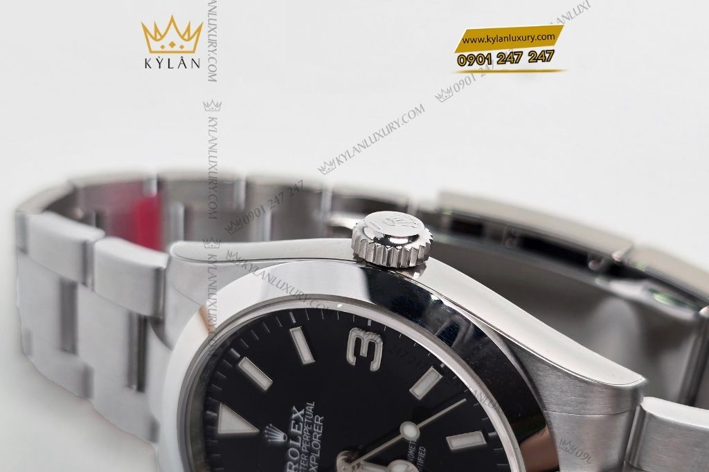 Kỳ Lân Luxury dong ho rolex explorer 40 224270 0001 15 Đồng hồ Rolex Explorer 40 mặt số đen 224270-0001