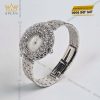 Đồng hồ vàng trắng Au750 đính kim cương 6ly3