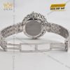 Đồng hồ vàng trắng Au750 đính kim cương 6ly3
