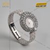 Đồng hồ vàng trắng Au750 đính kim cương 6ly3