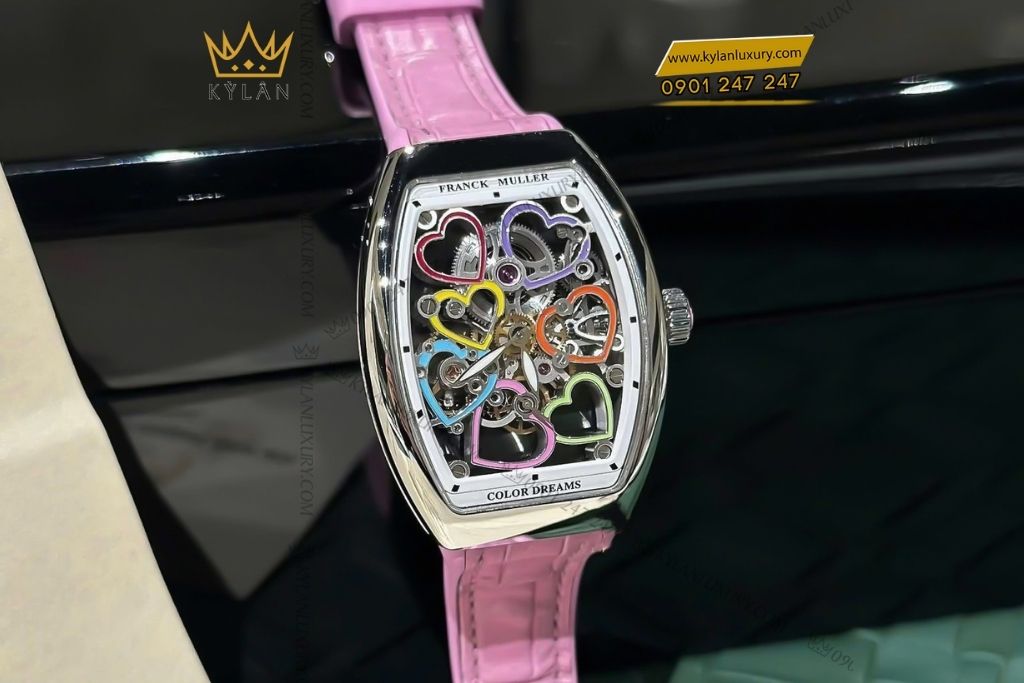 Kỳ Lân Luxury franck muller color dreams heart skeleton 3 Đồng hồ Franck Muller Color Dreams Heart Skeleton