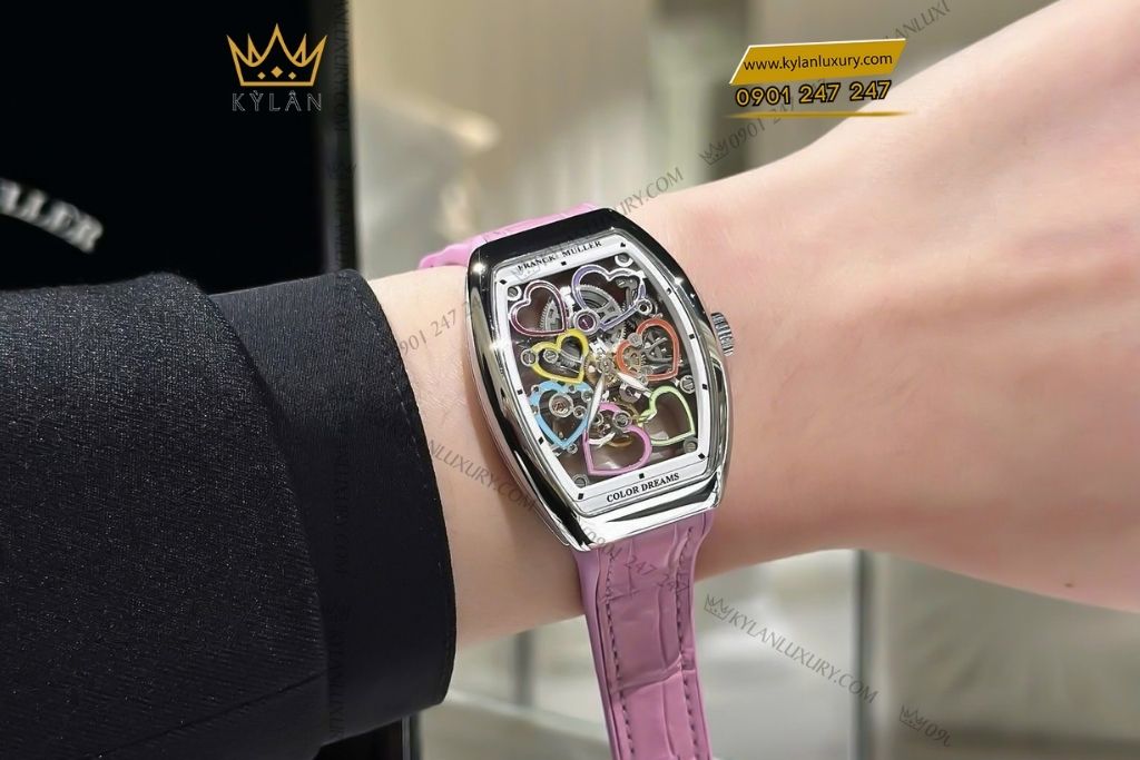 Kỳ Lân Luxury franck muller color dreams heart skeleton 6 Đồng hồ Franck Muller Color Dreams Heart Skeleton