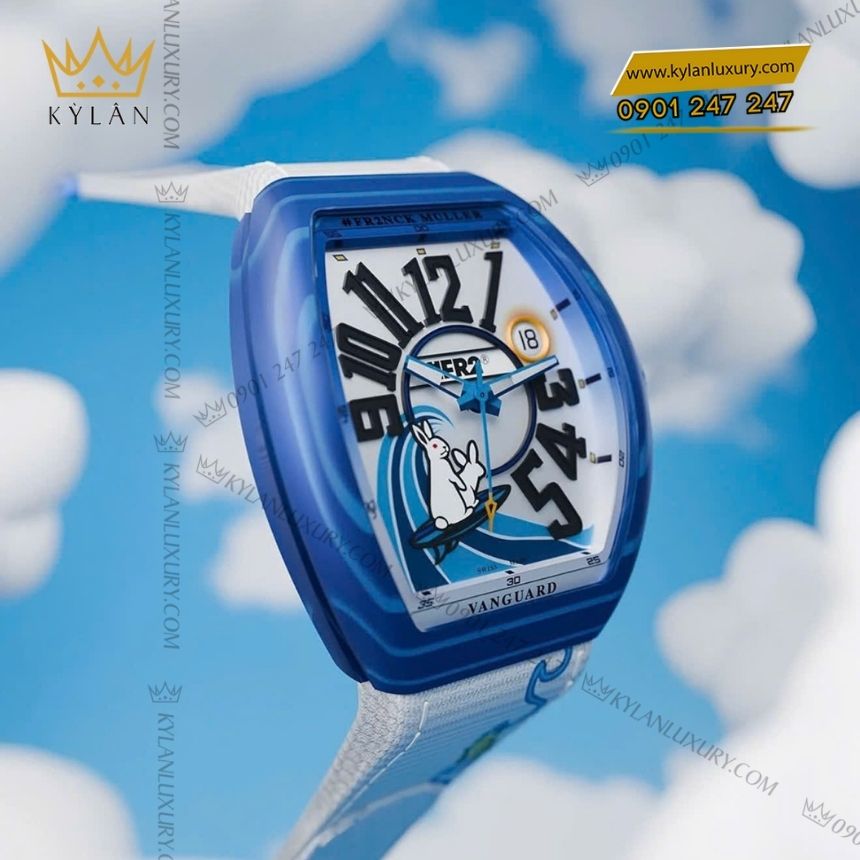 Kỳ Lân Luxury franck muller vanguard beach v41 fr2 rabbit 2 Đồng hồ Franck Muller Vanguard Beach V41 FR2
