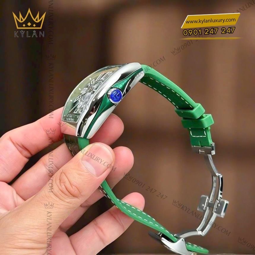 Kỳ Lân Luxury franck muller vanguard yachting v45 green 2 Đồng hồ Franck Muller Vanguard Yachting V45 Green