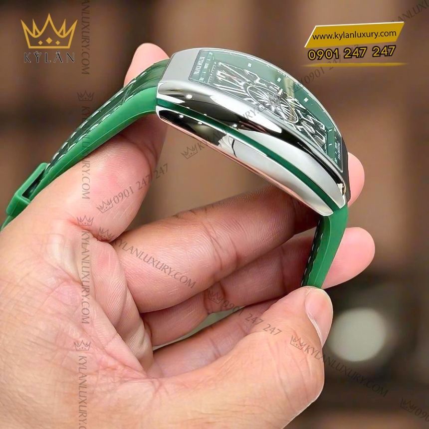 Kỳ Lân Luxury franck muller vanguard yachting v45 green 5 Đồng hồ Franck Muller Vanguard Yachting V45 Green
