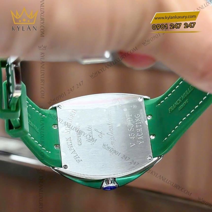 Kỳ Lân Luxury franck muller vanguard yachting v45 green 6 Đồng hồ Franck Muller Vanguard Yachting V45 Green