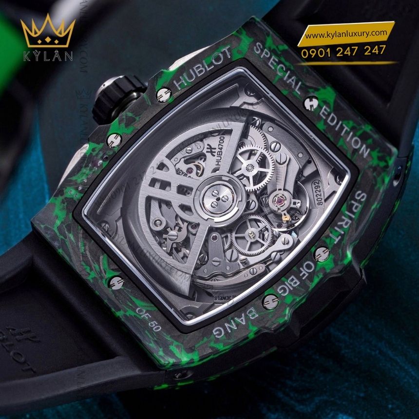 Kỳ Lân Luxury hublot spirit of big bang carbon green 42mm 3 Đồng hồ Hublot Spirit of Big Bang Carbon Green 42mm