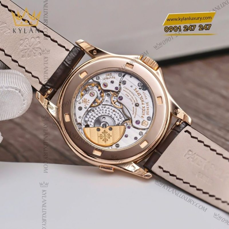 Đồng hồ Patek Philippe World Time vàng hồng 5130R-001