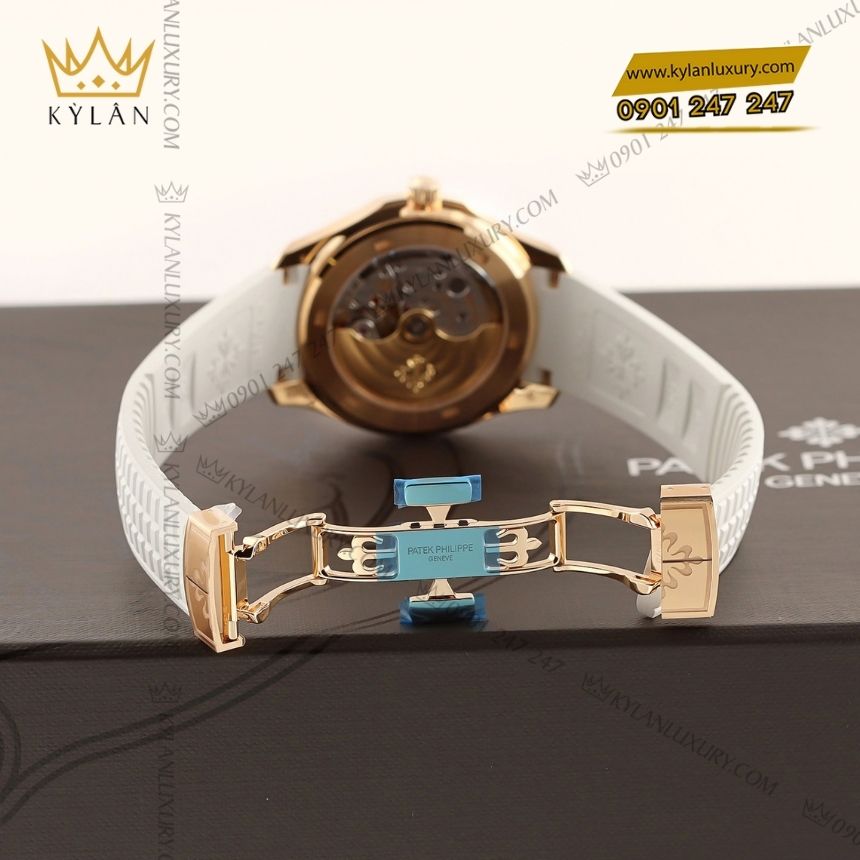 Kỳ Lân Luxury patek philippe aquanaut 5268 200r 001 13 Đồng hồ Patek Philippe Aquanaut trắng ngọc trai 5268/200R-001