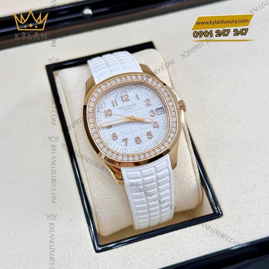 Kỳ Lân Luxury patek philippe aquanaut 5268 200r 001 2 Đồng hồ Patek Philippe Aquanaut trắng ngọc trai 5268/200R-001