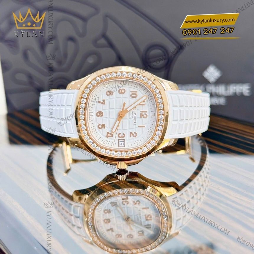 Kỳ Lân Luxury patek philippe aquanaut 5268 200r 001 3 Đồng hồ Patek Philippe Aquanaut trắng ngọc trai 5268/200R-001