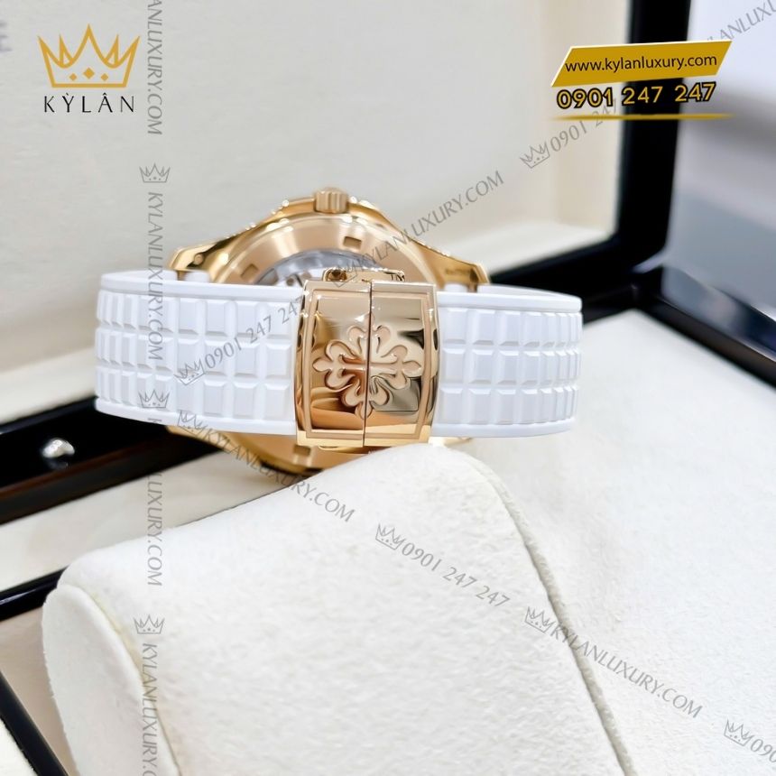 Kỳ Lân Luxury patek philippe aquanaut 5268 200r 001 9 Đồng hồ Patek Philippe Aquanaut trắng ngọc trai 5268/200R-001