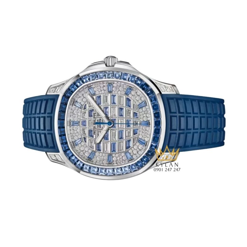 Đồng hồ Patek Philippe Aquanaut Luce kim cương đá xanh 5268/461G-001