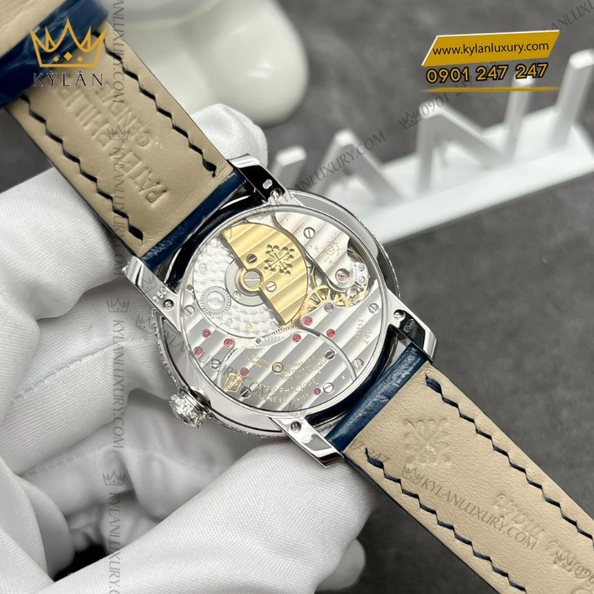 Kỳ Lân Luxury patek philippe calatrava 4978 400g 001 2 Đồng hồ Patek Philippe Calatrava kim cương 4978/400G-001