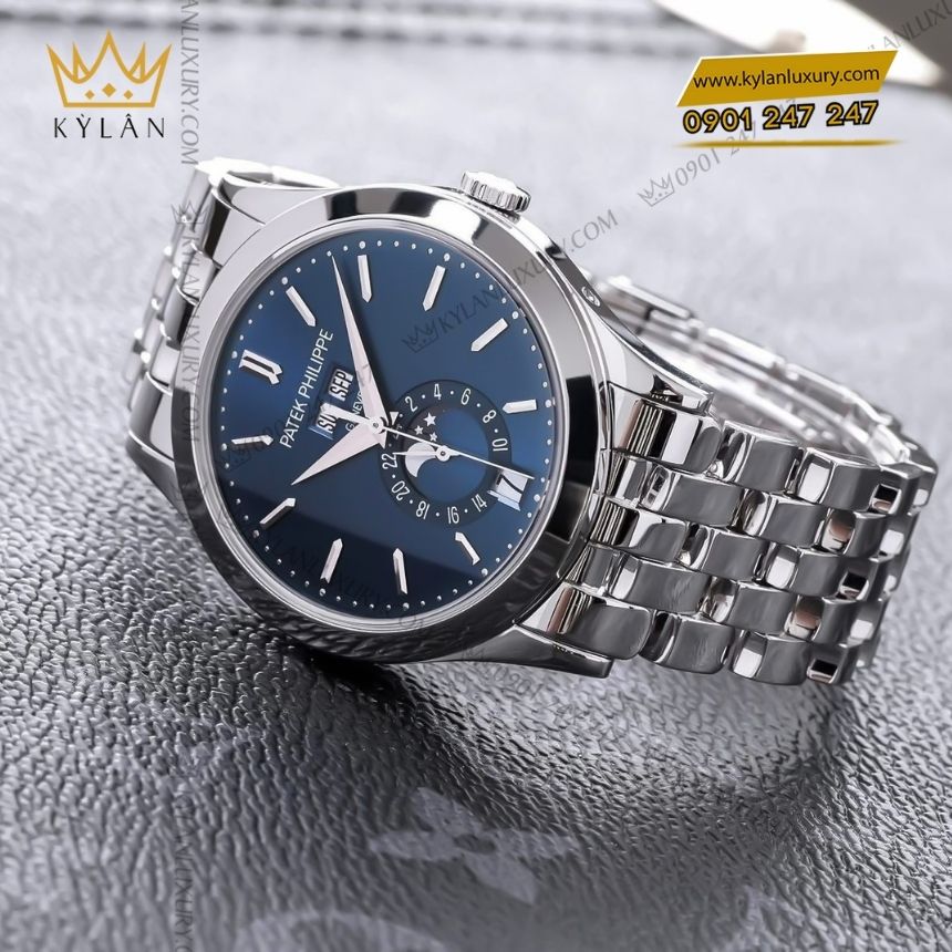 Kỳ Lân Luxury patek philippe complication 5396 1g 001 2 Đồng hồ Patek Philippe Complications mặt xanh navy 5396/1G-001