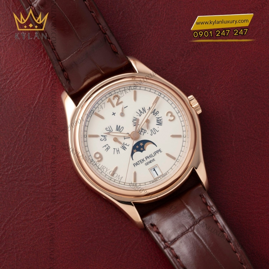 Kỳ Lân Luxury patek philippe complications 5146r 001 3 2 Đồng hồ Patek Philippe Complications vàng hồng moonpharse 5146R-001