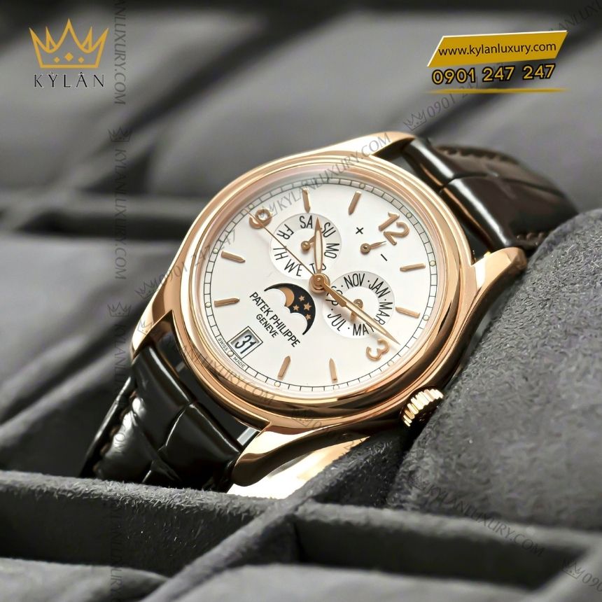 Kỳ Lân Luxury patek philippe complications 5146r 001 6 Đồng hồ Patek Philippe Complications vàng hồng 18K 5146R-001