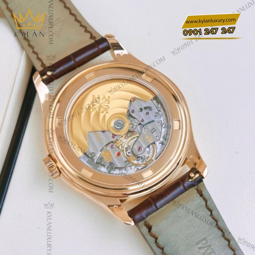 Kỳ Lân Luxury patek philippe complications 5146r 001 8 1 Đồng hồ Patek Philippe Complications vàng hồng moonpharse 5146R-001