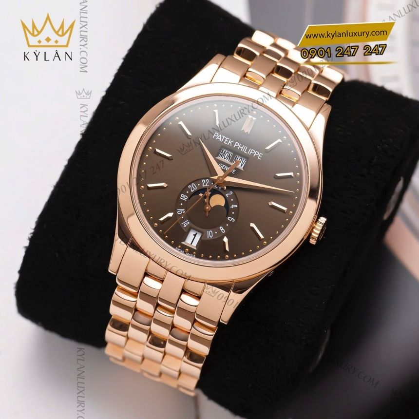 Kỳ Lân Luxury patek philippe complications 5396 1r 001 2 Đồng hồ Patek Philippe Complications mặt số Choco 5396/1R-001