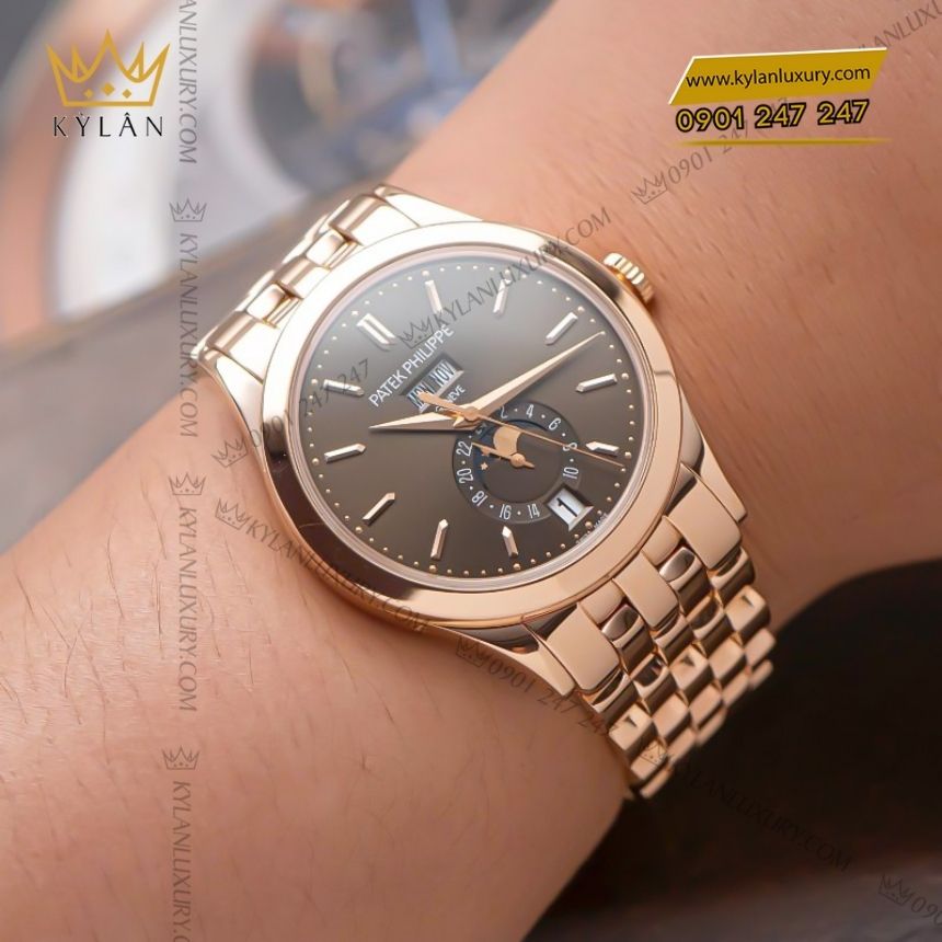 Kỳ Lân Luxury patek philippe complications 5396 1r 001 5 Đồng hồ Patek Philippe Complications mặt số Choco 5396/1R-001