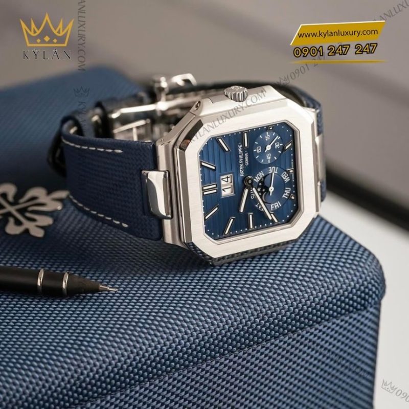 Đồng hồ Patek Philippe Cubitus xanh navy 5822P-001