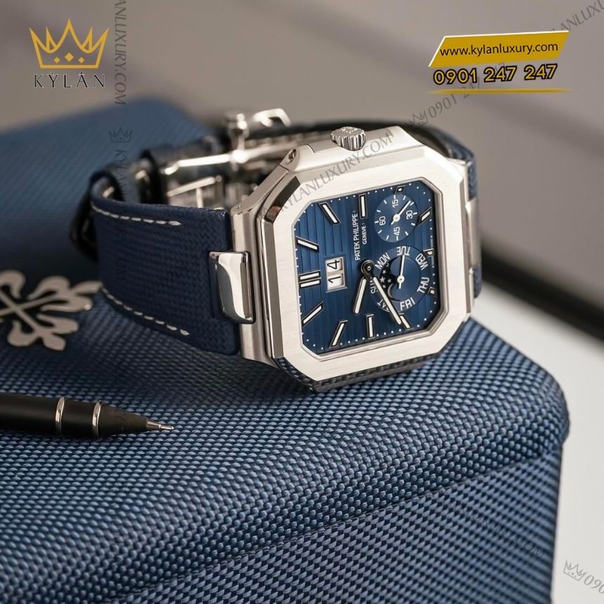 Kỳ Lân Luxury patek philippe cubitus 5822p 001 3 Đồng hồ Patek Philippe Cubitus xanh navy 5822P-001
