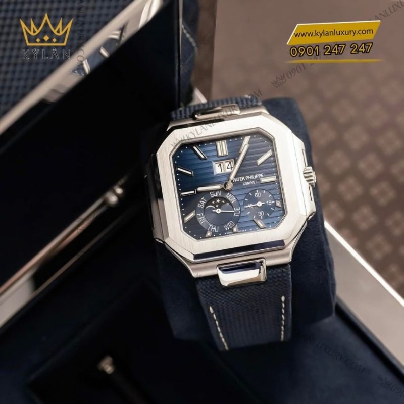 Đồng hồ Patek Philippe Cubitus xanh navy 5822P-001