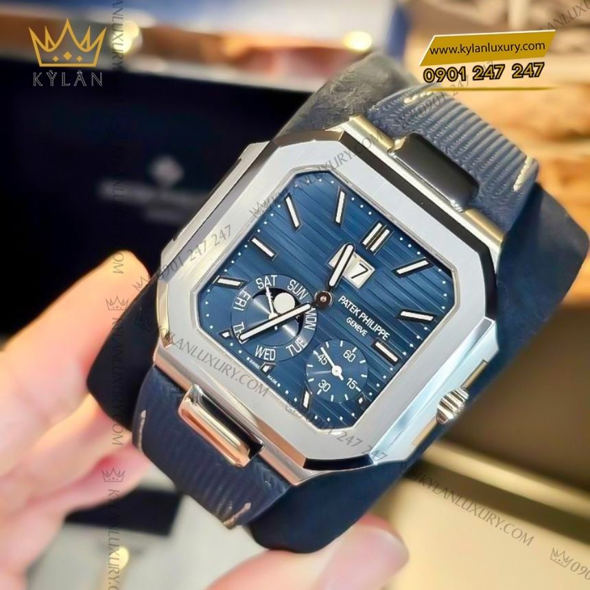 Kỳ Lân Luxury patek philippe cubitus 5822p 001 5 Đồng hồ Patek Philippe Cubitus xanh navy 5822P-001