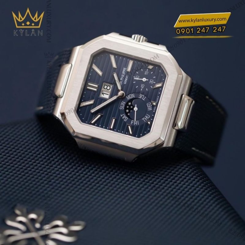 Đồng hồ Patek Philippe Cubitus xanh navy 5822P-001