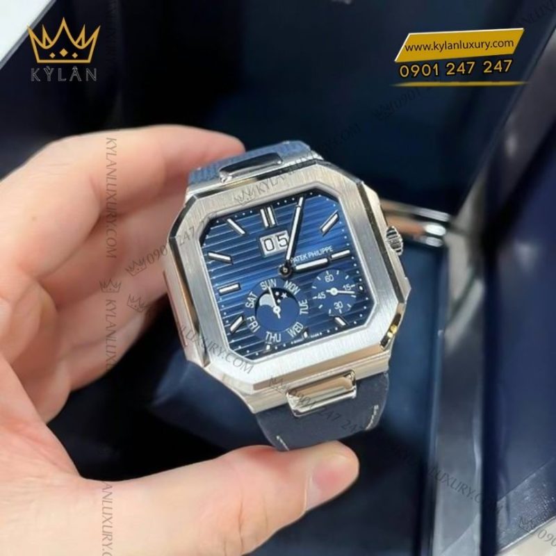 Đồng hồ Patek Philippe Cubitus xanh navy 5822P-001