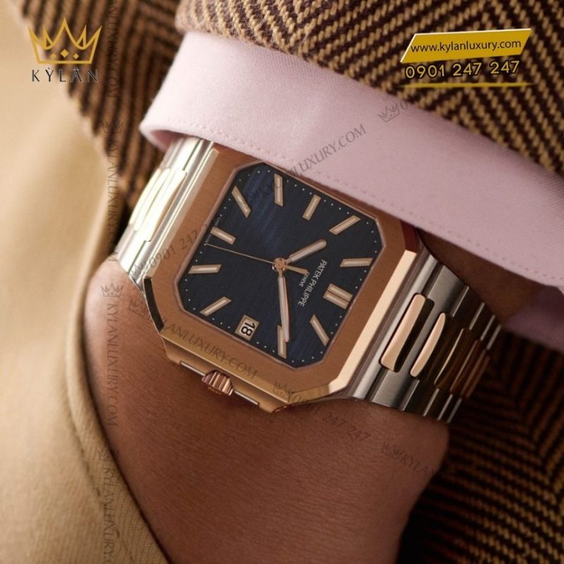 Đồng hồ Patek Philippe Cubitus Two-Tone mặt xanh 5821/1AR-001