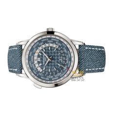 Đồng hồ Patek Philippe World Time mặt xanh xám 5330G-001