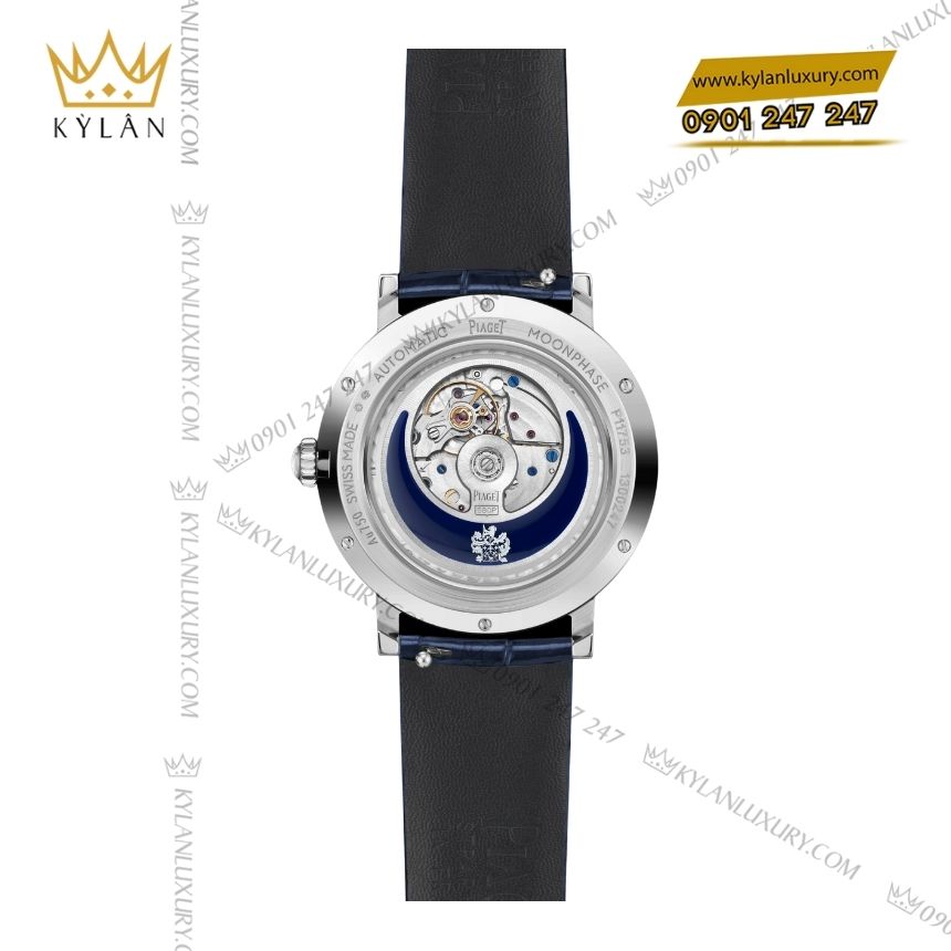 Kỳ Lân Luxury piaget altiplano g0a47105 vang trang moonphase 3 Đồng hồ Piaget Altiplano vàng trắng vành kim cương