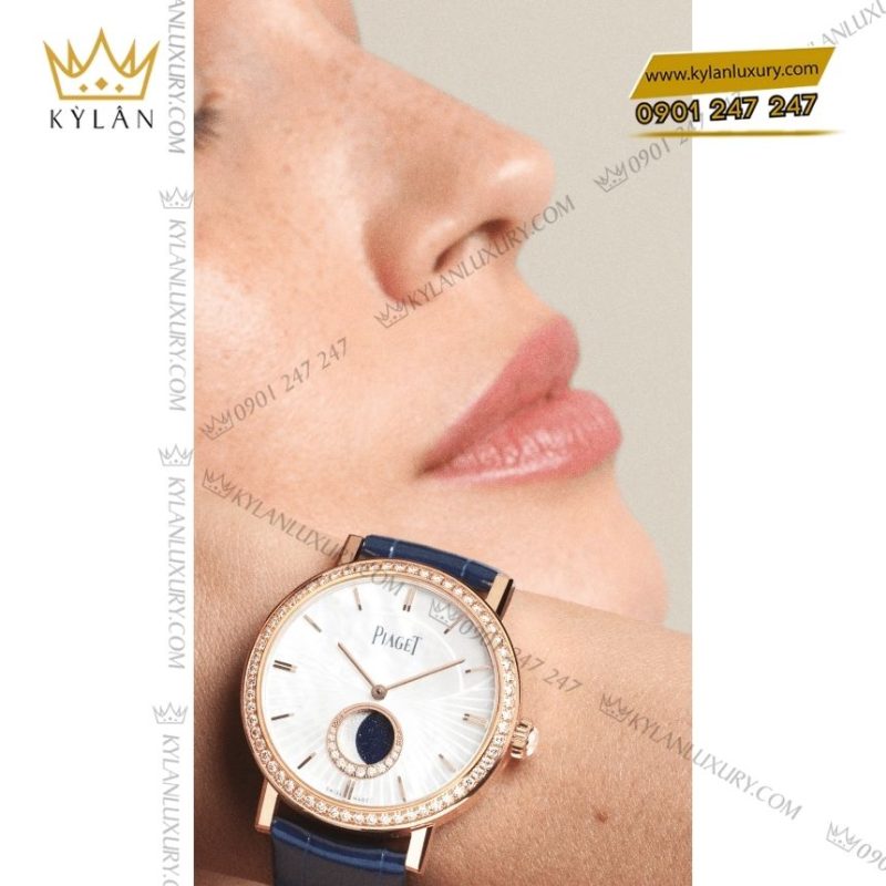 Đồng hồ Piaget Altiplano vàng hồng vành kim cương