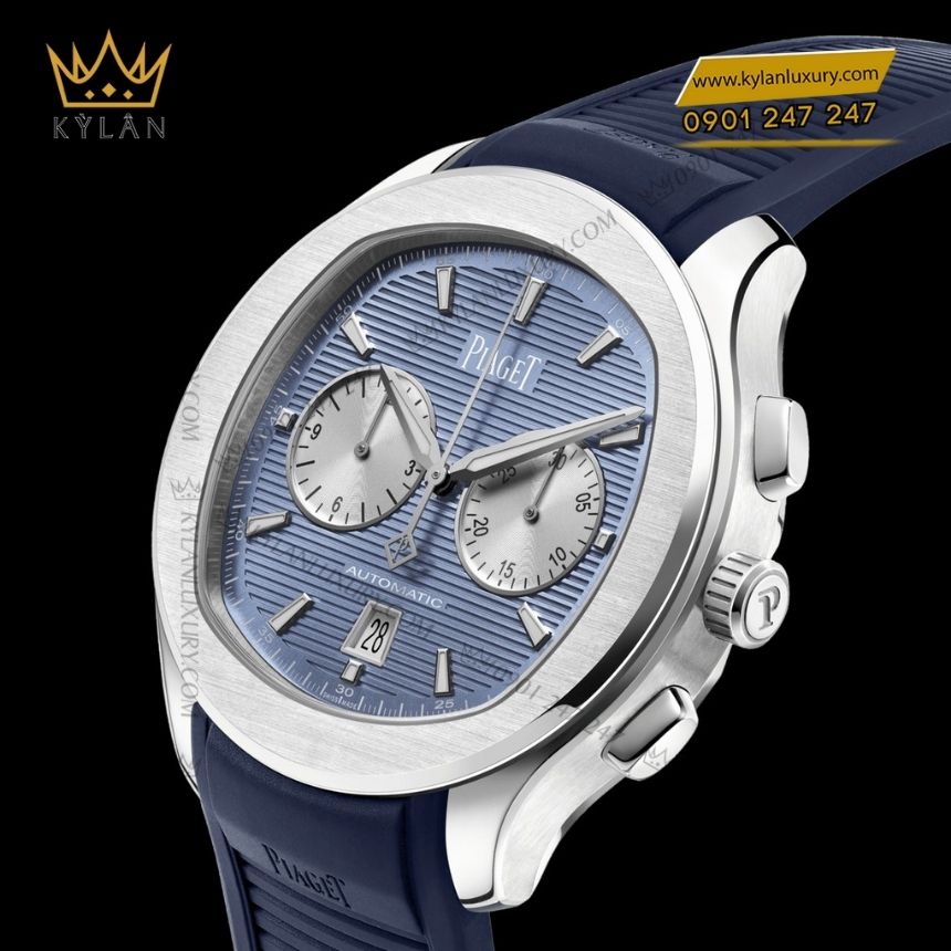 Kỳ Lân Luxury piaget polo chronograph automatic g0a48024 6 Đồng hồ Piaget Polo Chronograph Automatic xanh dương G0A48024