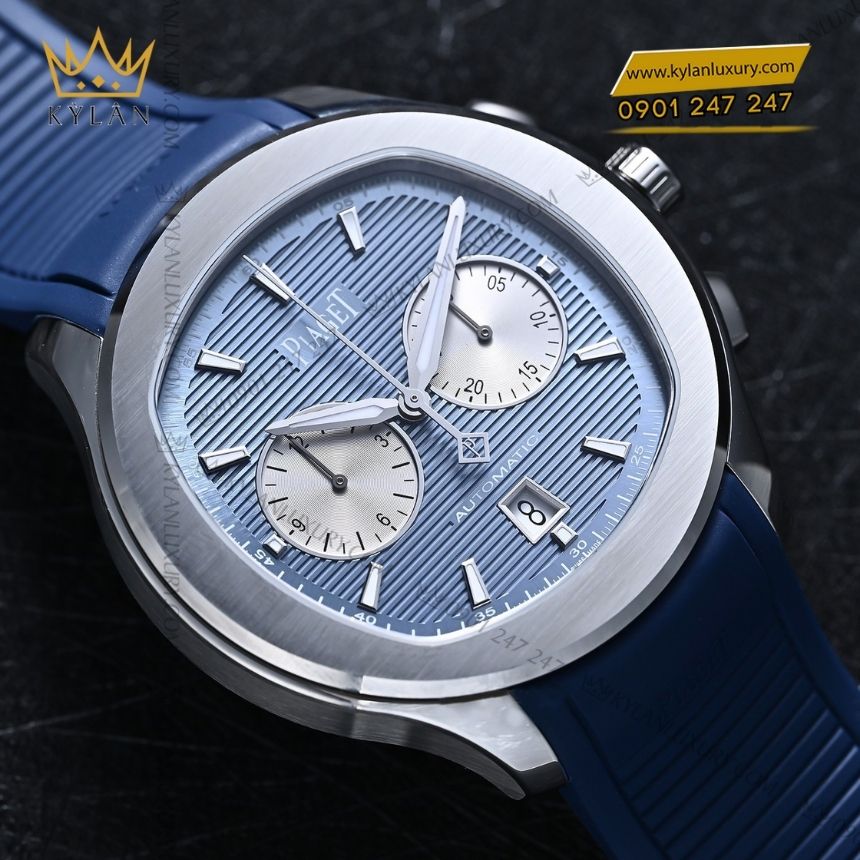 Kỳ Lân Luxury piaget polo chronograph automatic g0a48024 7 Đồng hồ Piaget Polo Chronograph Automatic xanh dương G0A48024