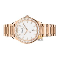 Đồng hồ Piaget Polo Date 36mm vàng hồng đính kim cương